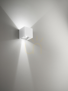 GES860C Biela vonkajšia nástenná svietidlo Gea Luce, IP54 small 1