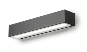 Vonkajšie LED nástenné svietidlo GES963 grafitové Gea Luce 20 W IP65 small 0