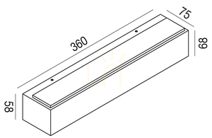GES964 Biela vonkajšia nástenná svietidlo Gea Luce IP65 small 1
