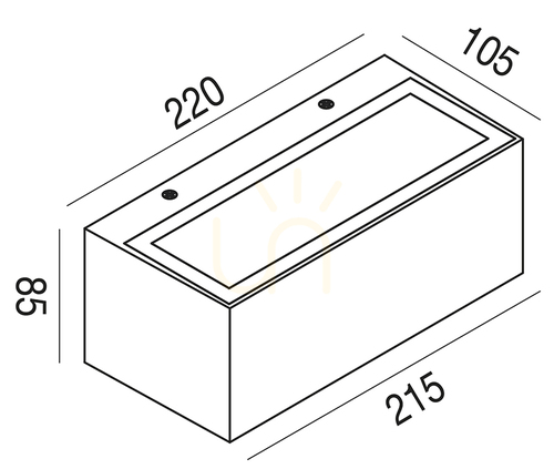 Skontrolujte GES970C Graphite Gea Luce vonkajšie nástenné svietidlo, IP65