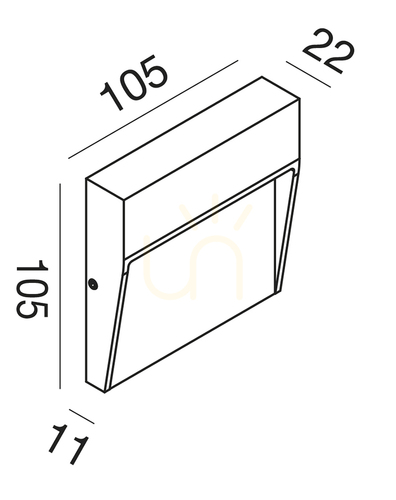 Skontrolujte GES981 Gea Luce IP65 Osvetlenie schodiska