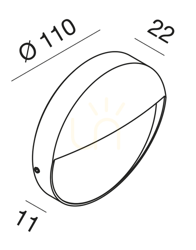 Skontrolujte GES984 Gea Luce IP65 Osvetlenie schodiska