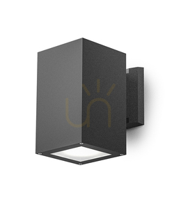 Vonkajšie nástenné svietidlo Gea Luce GES1013 antracitové IP65 E27 small 0