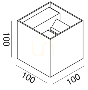 GES1021 Vonkajšie nástenné svietidlo Graphite Gea Luce, IP65 small 1