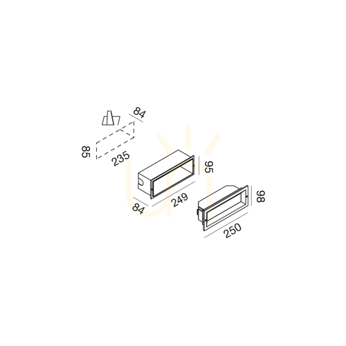 Skontrolujte GES1190N Gea Luce IP65 – osvetlenie schodiska