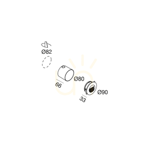 Zapustené schodiskové svietidlo Gea Luce GES2112C, hnedé, LED 3 W, IP65 small 1