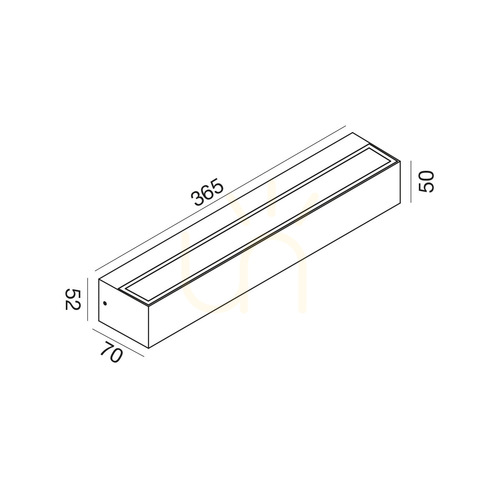 Skontrolujte GES2248 Vonkajšie nástenné svietidlo Brown Gea Luce, IP65