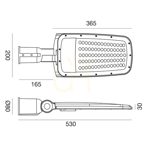 Skontrolujte GES2351 Šedý LED reflektor Gea Luce IP65