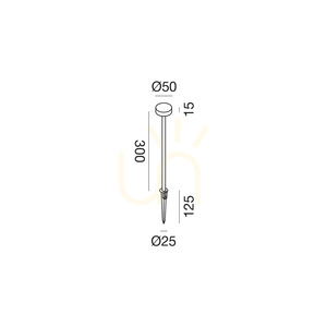 GES2421N Hnedý stĺp verejného osvetlenia Gea Luce IP65 small 1