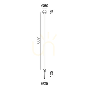 Záhradné svietidlo Gea Luce GES2425C tmavohnedé LED 1,5 W IP65 small 1