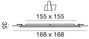 Zápustné svietidlo GFA754N, biele, Gea Luce small 1