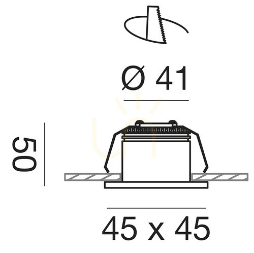 Skontrolujte Zápustné svietidlo GFA851C, biele, Gea Luce