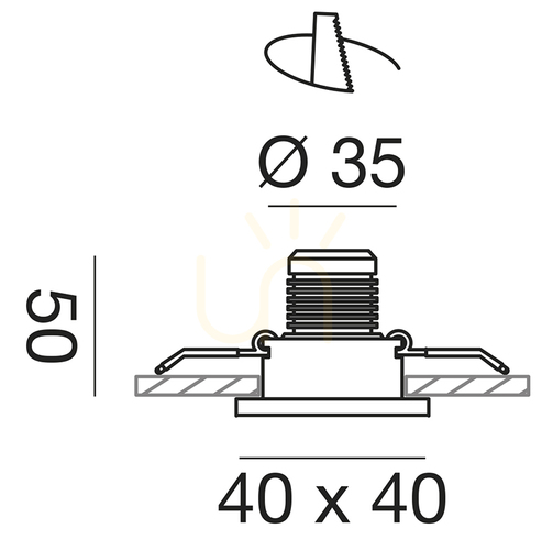 Skontrolujte Zápustné svietidlo GFA890C, biele, Gea Luce