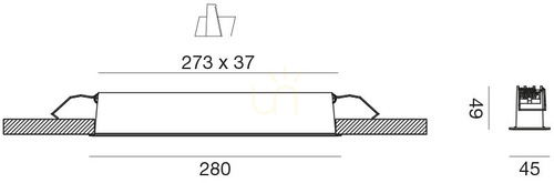 Skontrolujte Zápustné lineárne LED svietidlo Gea Luce GFA1121N 20W 4000K biele