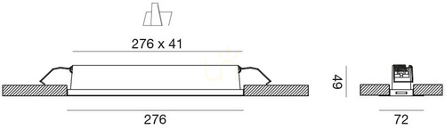 Skontrolujte GFA1131C Zapustené svietidlo, biele, Gea Luce
