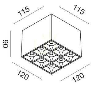Biele stropné svietidlo GFA1141C od Gea Luce small 1