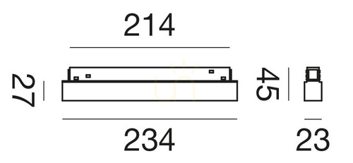Skontrolujte GFA1280ND Biele koľajnicové svietidlo Gea Luce