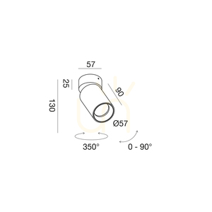 Stropné svietidlo GFA1395 Black od Gea Luce small 1