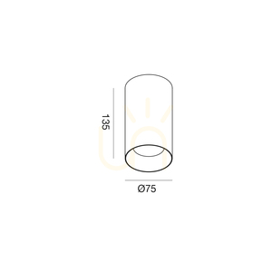 Stropné svietidlo GFA1500 v bielej farbe od Gea Luce small 1