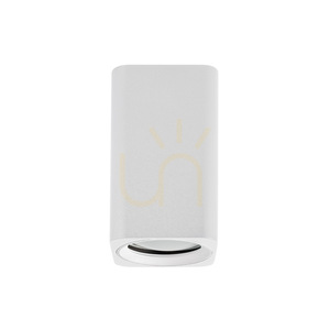 Štvorcové prisadené bodové svietidlo GFA1620 GU10 biele 6x6 cm naklápacie Gea Luce small 0