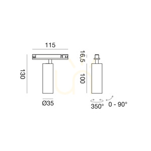 GFA1804 Gea Luce – svietidlo na lištu small 1