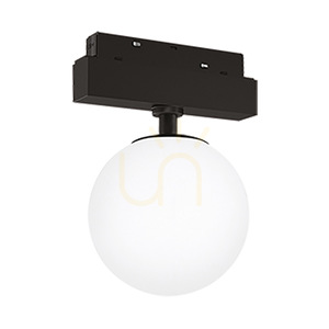 Svietidlo pre magnetickú lištu Gea Luce GFA1931CD, čierne, guľa 12 cm, LED 3000 K small 0