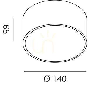 Biele stropné svietidlo GPL241N od Gea Luce small 1