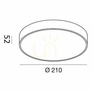 Stropné LED svietidlo Gea Luce GPL261N matná biela 20W 4000K Ø21 cm small 1