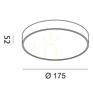 Stropné svietidlo GPL270N v čiernej farbe od Gea Luce small 1