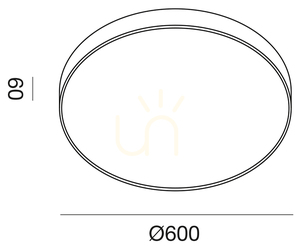Biele stropné svietidlo GPL302C od spoločnosti Gea Luce small 1