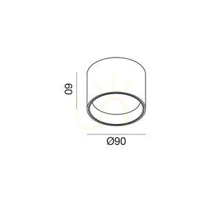 Biele stropné svietidlo GPL330C od spoločnosti Gea Luce small 1