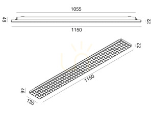 Závesné svietidlo GPL431 White Gea Luce, IP54 small 1