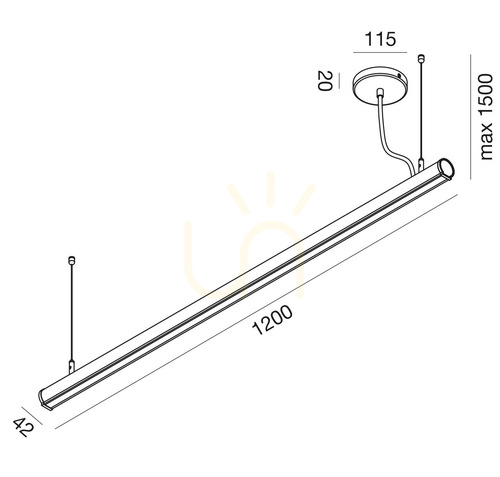 Skontrolujte Závesné svietidlo GSO121C Black Gea Luce, IP40