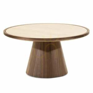 Konferenčný stolík WASABI 80 cm, okrúhly, travertín/orech, Nova Nook small 0