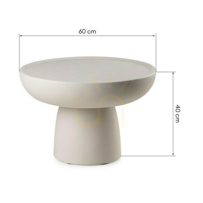 vyhliadka Konferenčný stolík LORENSI 60 cm, béžový, matný, Nova Nook Konferenčný stolík LORENSI 60 cm, béžový, matný, Nova Nook