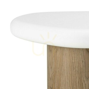 Bočný stolík OBUO, 50 cm, biela/orech, Nova Nook small 8