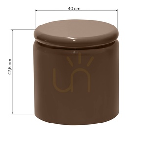 Odkladací stolík UEL, 40 cm, svetlohnedý, mocha, lesklý, Nova Nook small 2