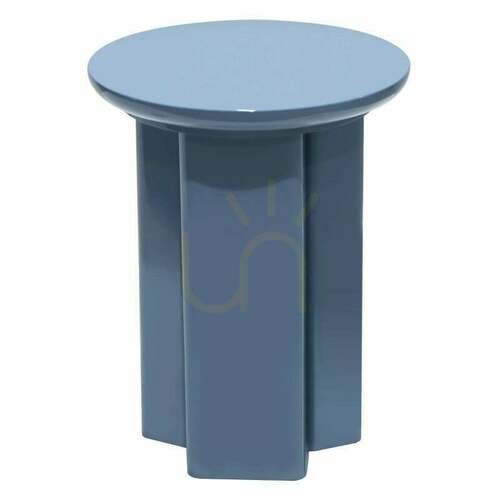 Skontrolujte Bočný stolík RIEB, 40 cm, „dusty blue“, lesklý, Nova Nook
