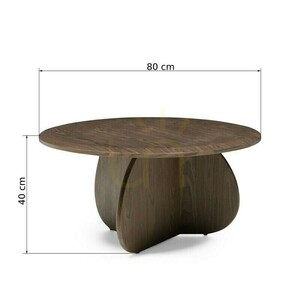 Konferenčný stolík OKUN 80 cm, tmavý orech, Nova Nook small 3