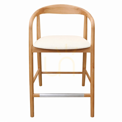 Skontrolujte UDVIKA STOOL 2.0 – drevená stolička so zaoblenými tvarmi, v prírodnej/krémovej farbe od Nova Nook