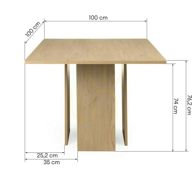 Šou Jedálenský stôl ASPER 100 cm (štvorcový), dub Cremona, Torro Nova Nook Jedálenský stôl ASPER 100 cm (štvorcový), dub Cremona, Torro Nova Nook