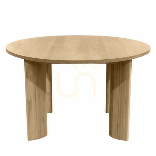 Skontrolujte Kruhový jedálenský stôl INDO 120 cm, krémovo-biely, od Nova Nook