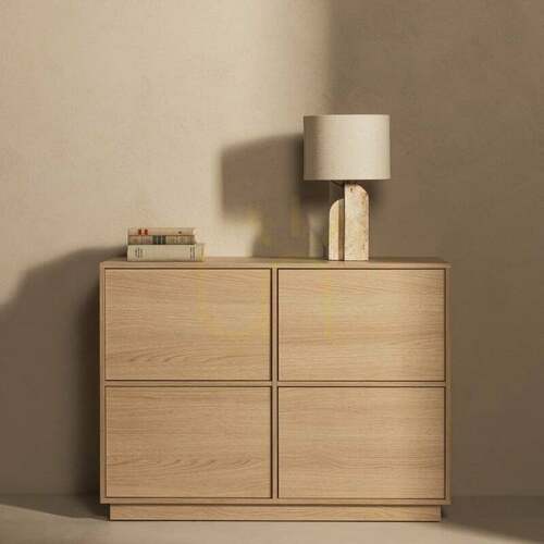 Skontrolujte Štvor dverová komoda WASABI, Lindberg Nova Nook Oak