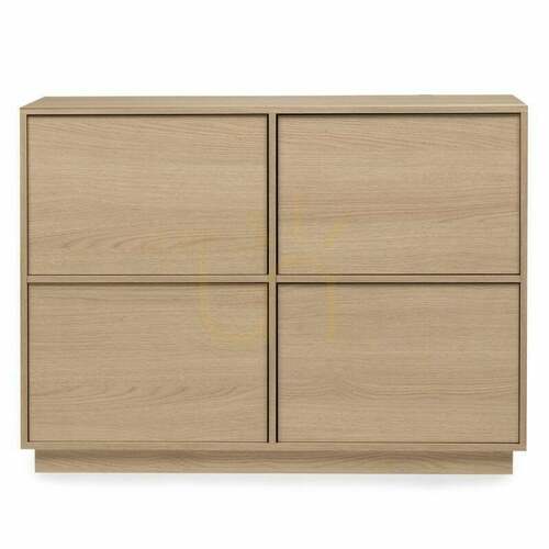 Skontrolujte Štvor dverová komoda WASABI, Lindberg Nova Nook Oak