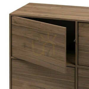 Štvor dverová komoda WASABI, Nova Nook Royal Walnut small 4