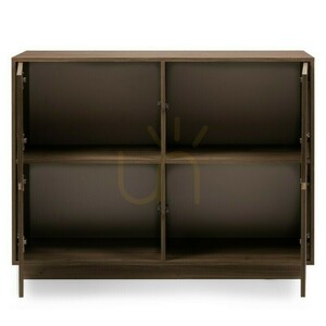 Štvor dverová komoda WASABI, Nova Nook Royal Walnut small 5
