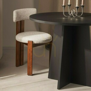 Kruhový jedálenský stôl ERLO 100 cm, čierny, model Nova Nook small 3