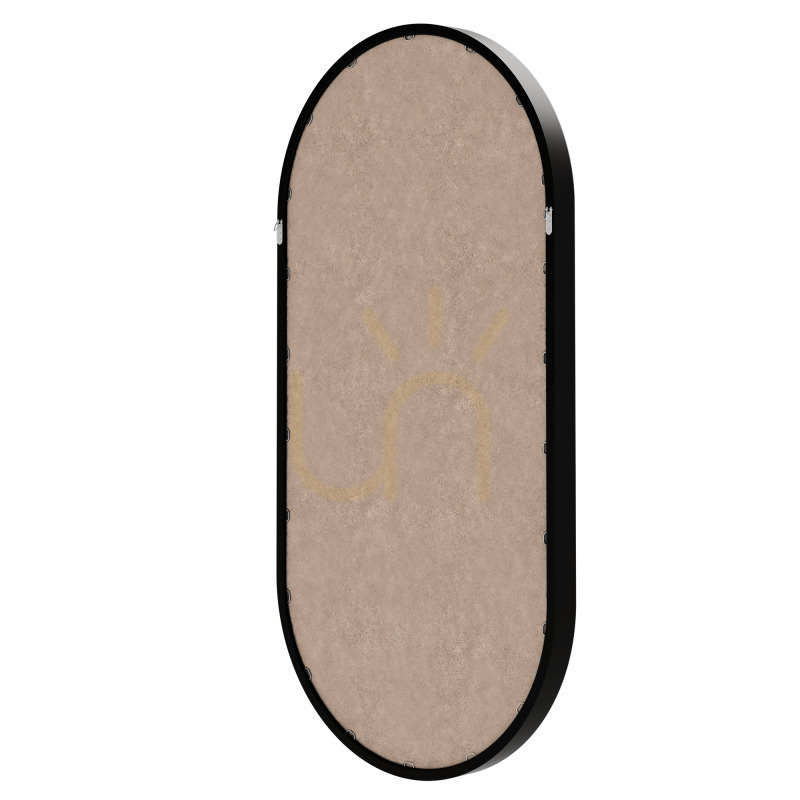 Displej Nástenné zrkadlo SIMPLE v drevenom ráme, 45 x 90 cm, oválne, čierne, od Nova Nook Nástenné zrkadlo SIMPLE v drevenom ráme, 45 x 90 cm, oválne, čierne, od Nova Nook