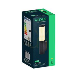 V-TAC LED 8 W IP44 čierna vonkajšia nástenná svietidlo VT-10179 3000 K 900 lm small 2