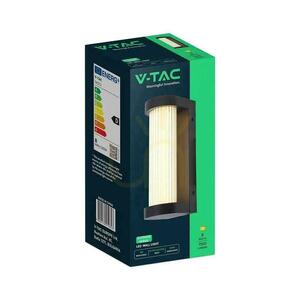 V-TAC LED 8 W IP44 čierne vonkajšie nástenné svietidlo VT-10180 3000 K 1100 lm small 2